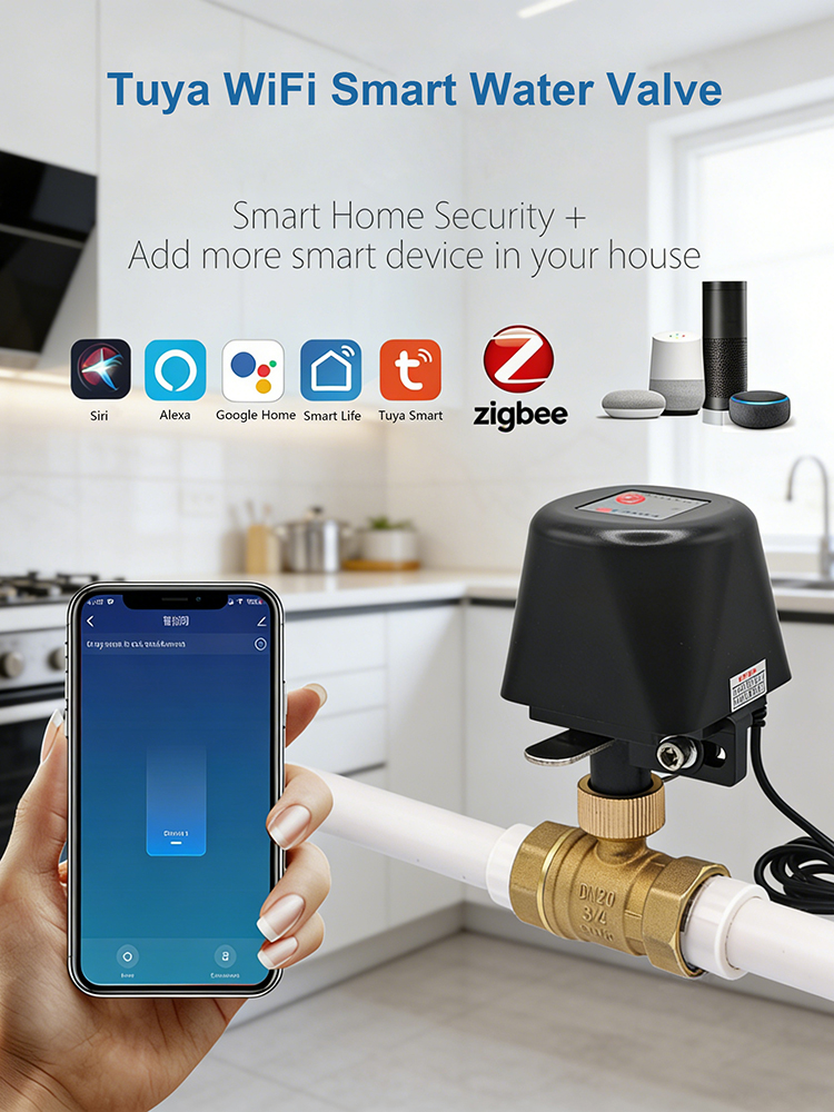 Smart Garden Home Assistant - วาล์วน้ำอัจฉริยะ Tuya ​ DN15/DN20/DN25 ตัวตั้งเวลาการชลประทานอัตโนมัติ WiFi