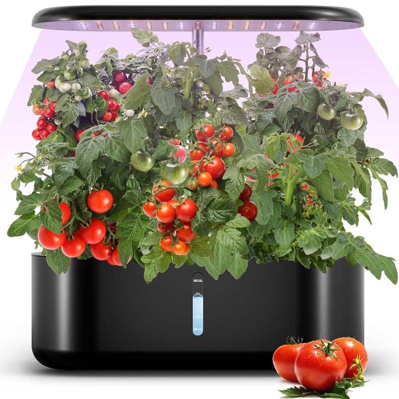 Smart Pod Garden - ชุดปลูกพืชไฮโดรโปนิกส์อัจฉริยะแบบสัมผัส 10 ช่องปลูก ปรับความสูงได้ พร้อมไฟ LED