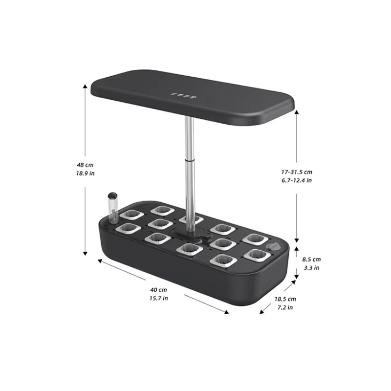 Smart Pod Garden - ระบบปลูกพืชไฮโดรโปนิกส์อัจฉริยะ 12 ช่อง พร้อมไฟปลูกพืชในร่ม ระบบปลูกพืชในร่มอัตโนมัติเต็มรูปแบบ ปลูกพืชไร้ดิน