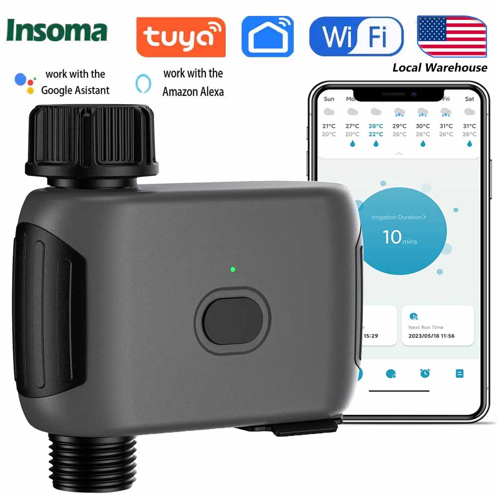 Smart Garden Water Timer - INSOMA ระบบรดน้ำต้นไม้อัตโนมัติ สมาร์ทไวไฟ สปริงเกอร์ ไทเมอร์ รีโมทคอนโทรล