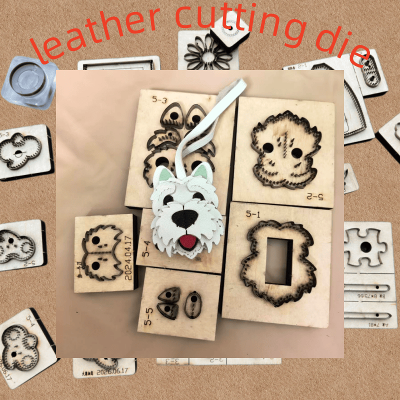 Insect Hotel Wood - แม่พิมพ์ตัดไม้รูปสุนัขเวสตี้น่ารัก สำหรับทำพวงกุญแจหนัง DIY พร้อมใบมีดเหล็กญี่ปุ่น