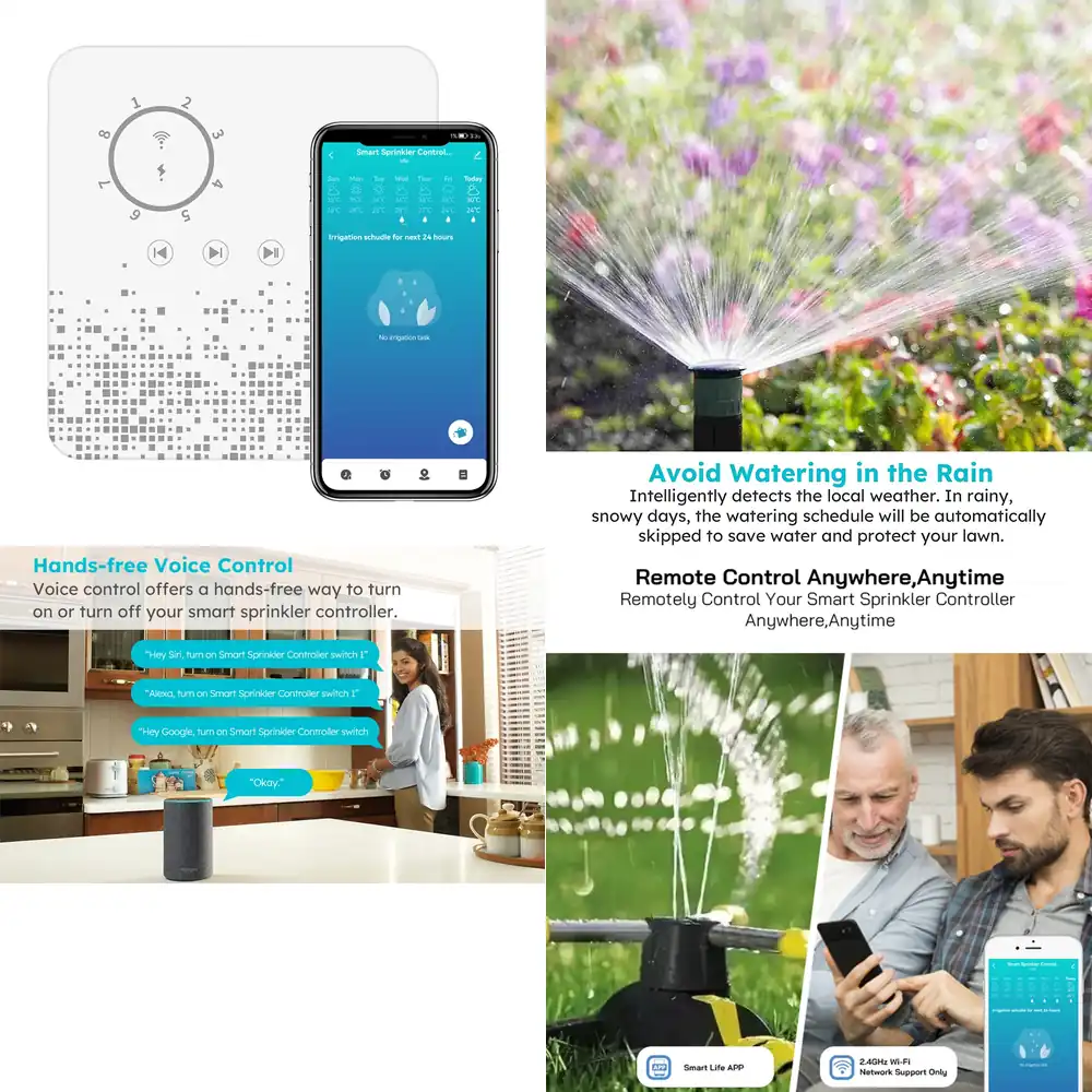 Smart Garden Zone - Qwinn 2026-Rehent สมาร์ท APP ตัวตั้งเวลาควบคุมการรดน้ำ 8