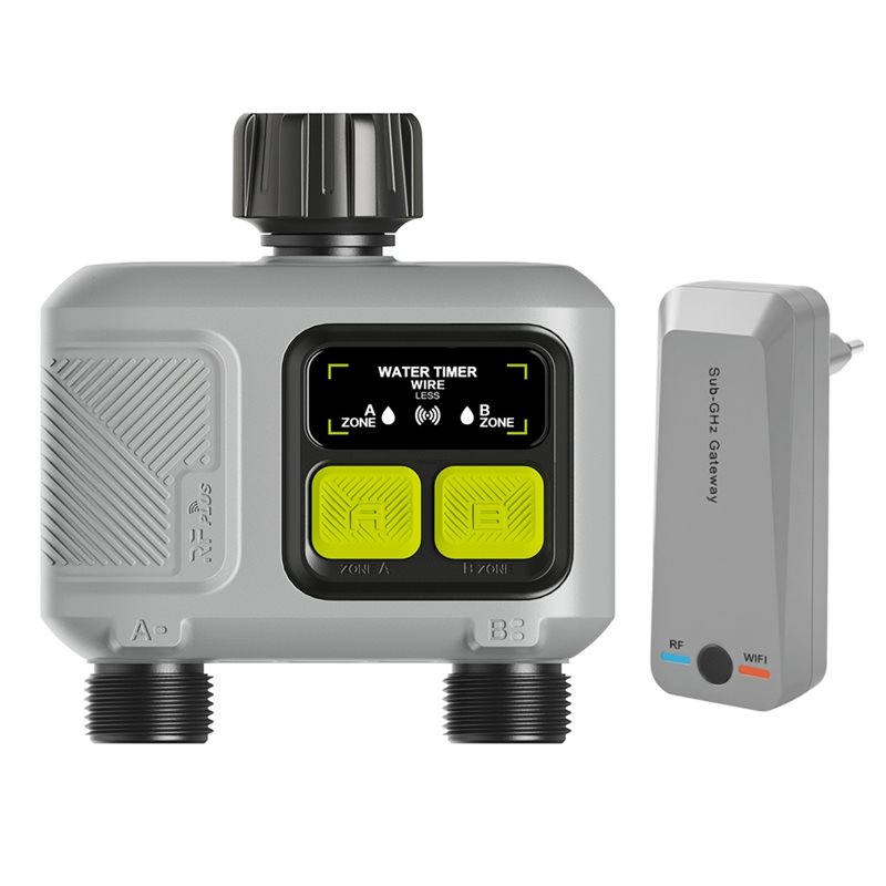 Smart Garden Zone - WORTHOWN-Wifi Smart Water Timer 2 Zone