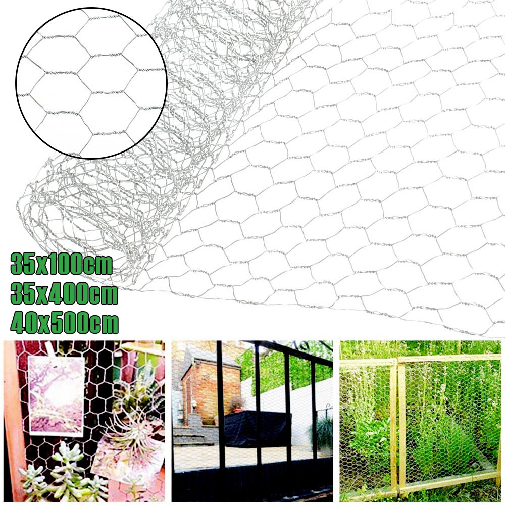 Smart Garden Fence - ตาข่ายป้องกันพืชไก่กระต่ายไก่ตาข่ายเหล็กตาข่ายชุบสังกะสีทรงหกเหลี่ยมอุปกรณ์เสริมสำหรับฟาร์มและสัตว์ปีก