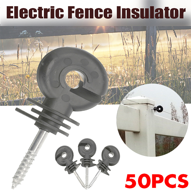 Smart Garden Fence - 50 ชิ้นรั้วไฟฟ้าฉนวนทนทานสกรูโพสต์อเนกประสงค์รั้วฉนวนโพสต์ฉนวนอุปกรณ์เสริมสําหรับ Garden