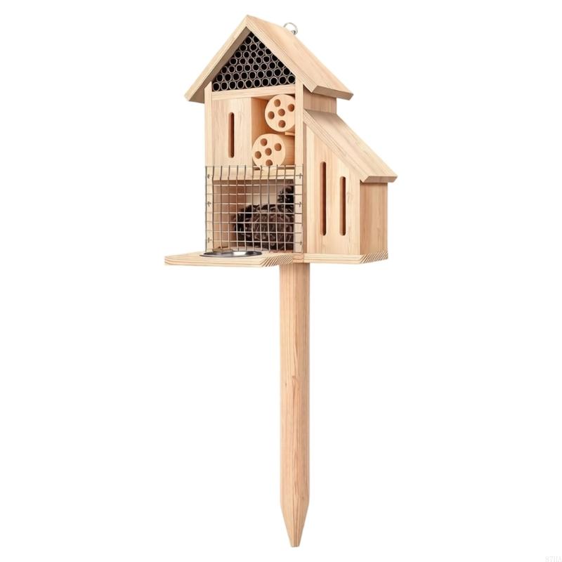 บ้านแมลงไม้บนเสาเข็ม โรงแรมสวน - Insect Hotel Wood บทวิจารณ์และราคา