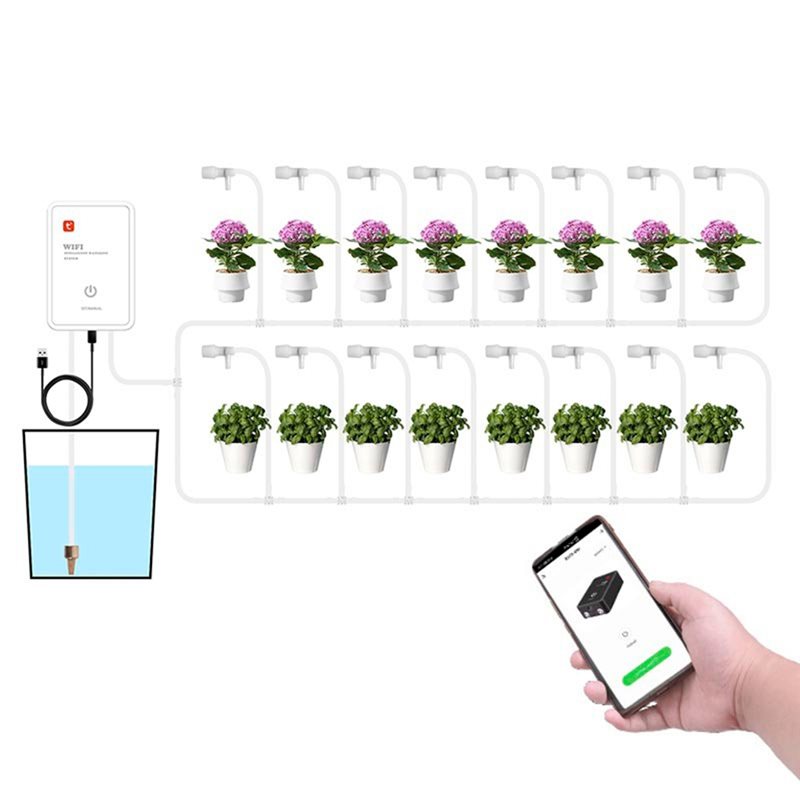 ชุดระบบรดน้ำหยดอัตโนมัติ Tuya  - Smart Garden Irrigation System บทวิจารณ์และราคา