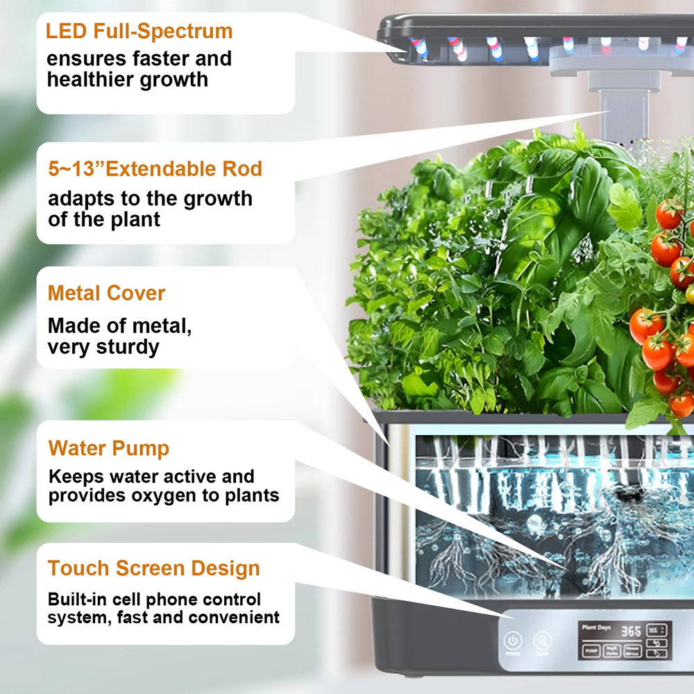 ระบบปลูกพืชไฮโดรโปนิกส์ในร่ม T - Smart Pod Garden บทวิจารณ์และราคา
