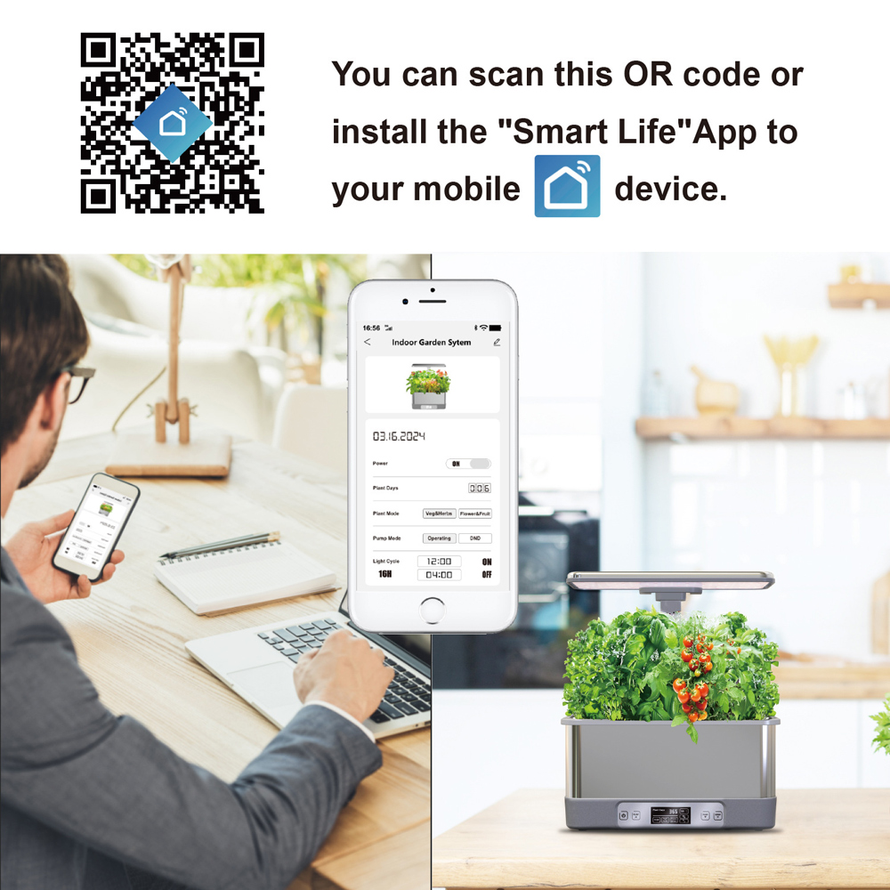 ระบบปลูกพืชไฮโดรโปนิกส์ในร่ม T - Smart Pod Garden บทวิจารณ์และราคา