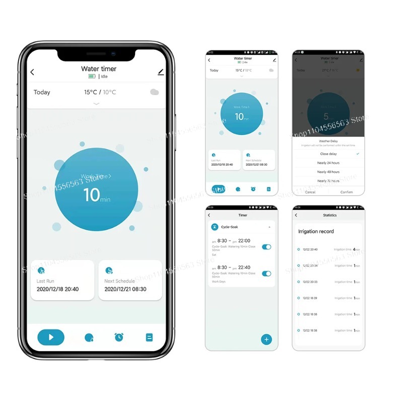 ตัวตั้งเวลาควบคุมการรดน้ำสวนอั - Smart Garden Water Timer บทวิจารณ์และราคา