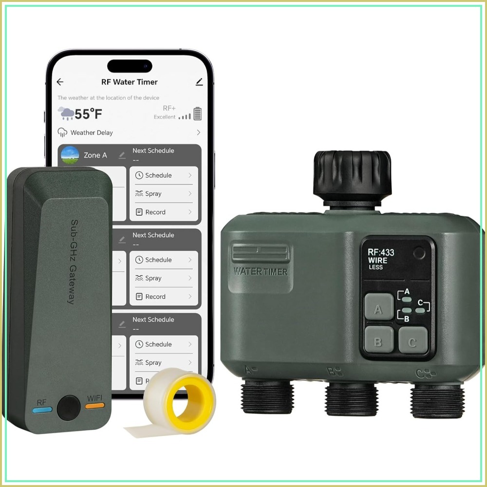 ตัวตั้งเวลาเปิด-ปิดน้ำแบบ WiFi - Smart Garden Zone บทวิจารณ์และราคา