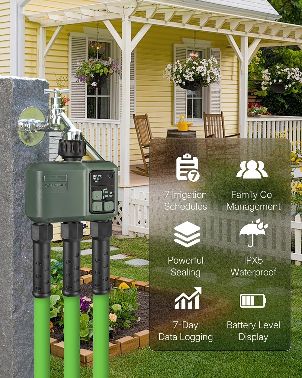 ตัวตั้งเวลาเปิด-ปิดน้ำแบบ WiFi - Smart Garden Zone บทวิจารณ์และราคา