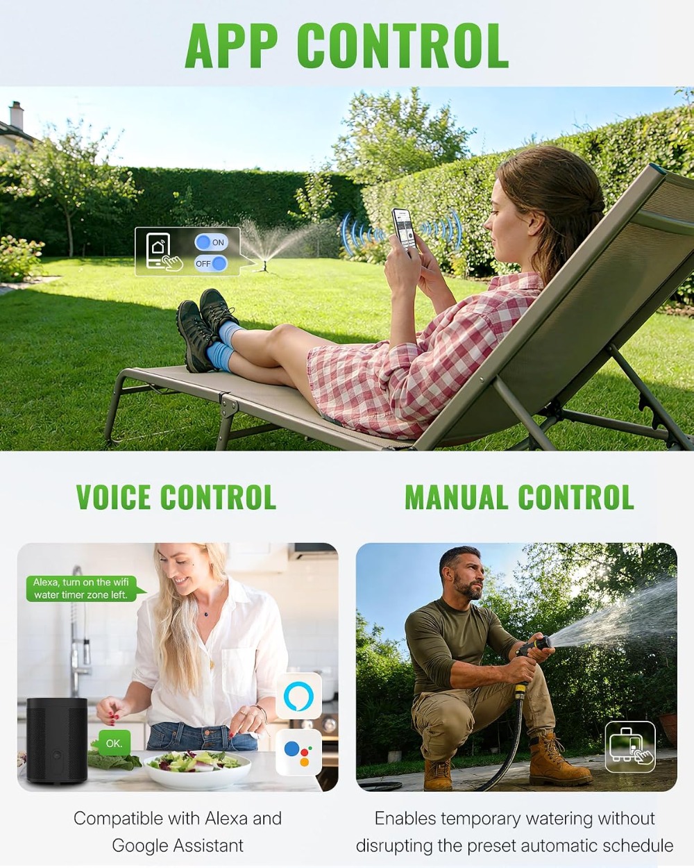 ตัวตั้งเวลาเปิด-ปิดน้ำแบบ WiFi - Smart Garden Zone บทวิจารณ์และราคา
