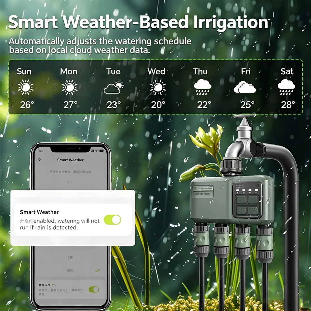 ตัวตั้งเวลาควบคุมการรดน้ำอัตโน - Smart Garden Water Timer บทวิจารณ์และราคา