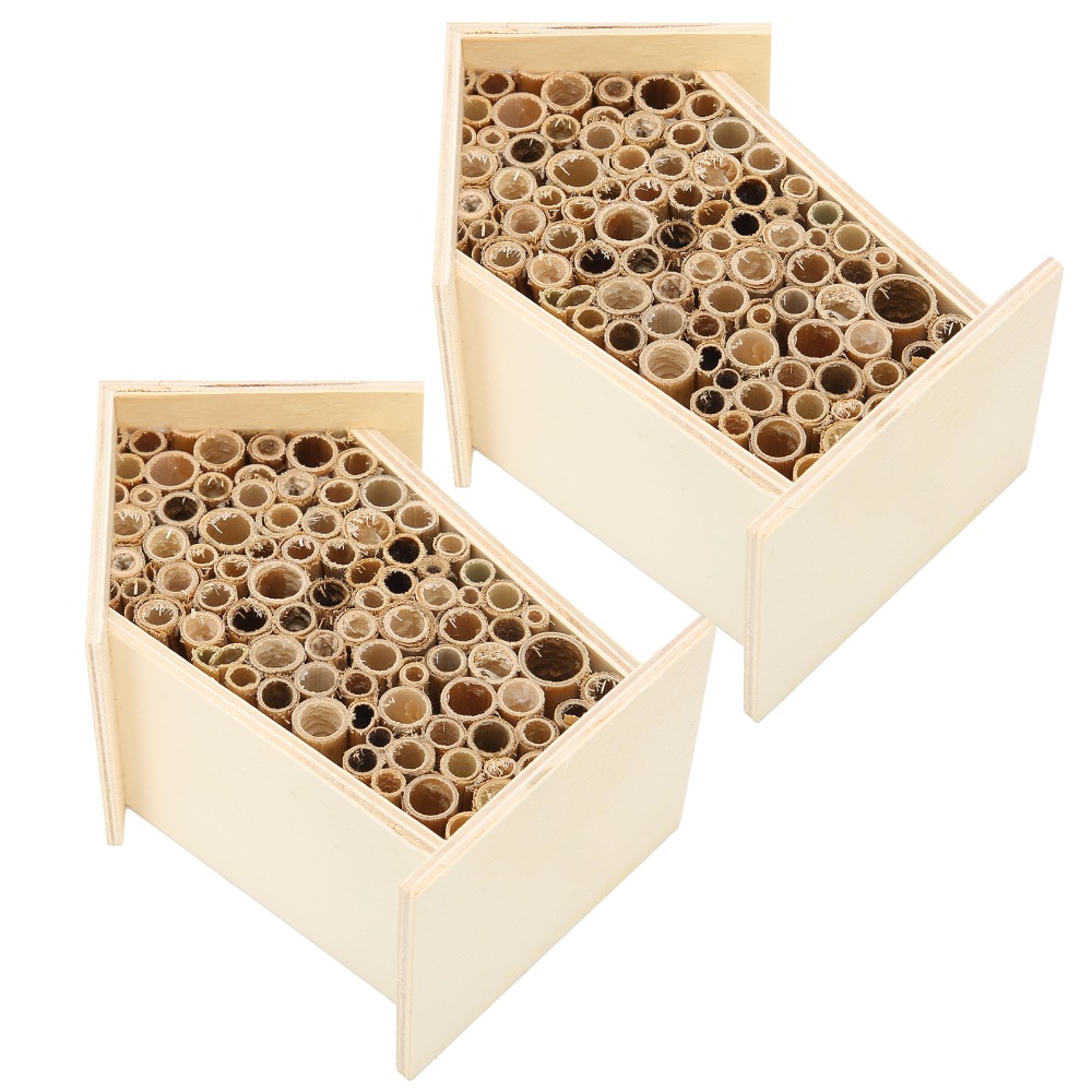 บ้านไม้สำหรับผึ้ง 2 ชิ้น ของขว - Insect Hotel Wood บทวิจารณ์และราคา