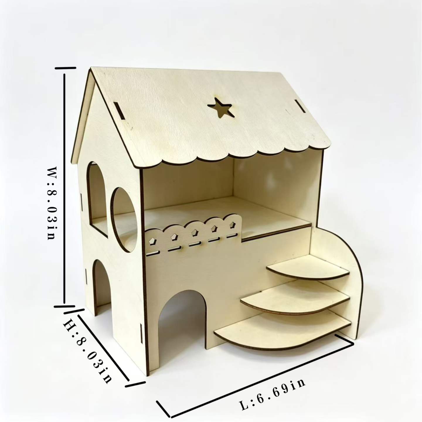 บ้านไม้สองชั้นสำหรับหนูแฮมสเตอ - Insect Hotel Wood บทวิจารณ์และราคา
