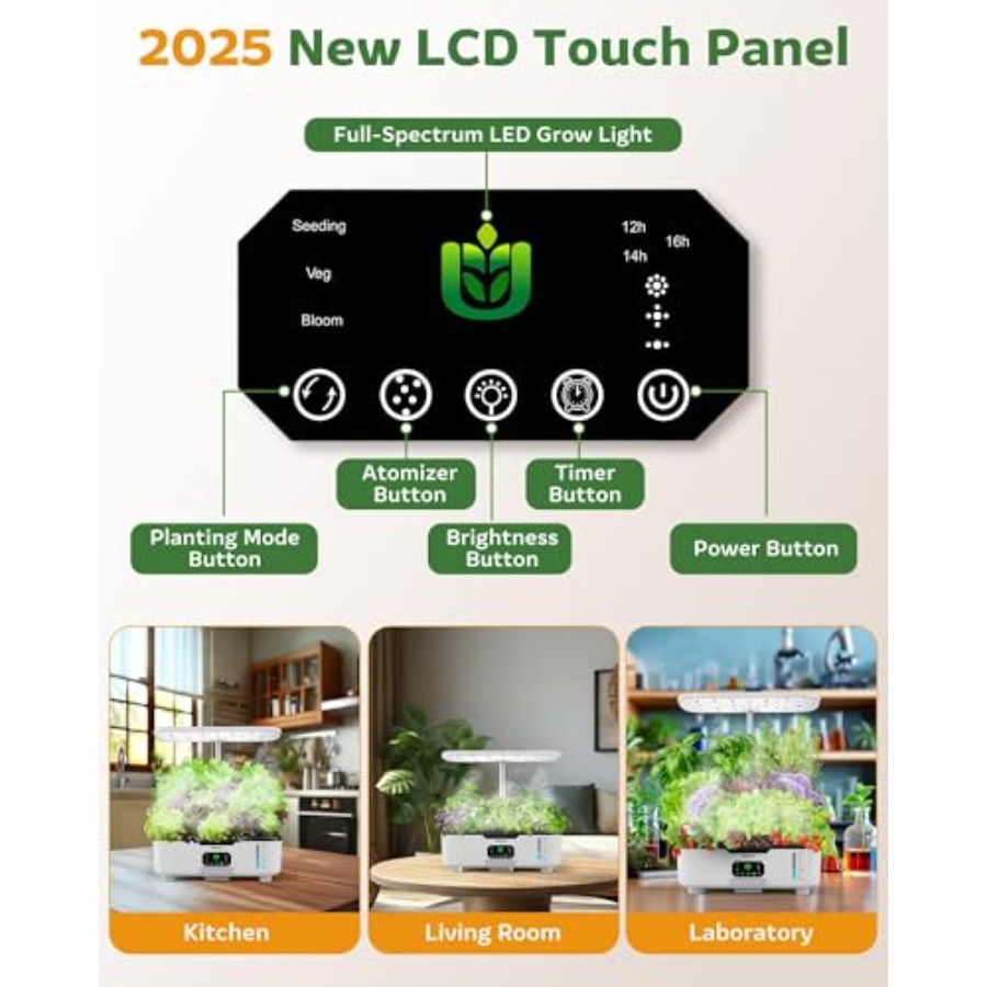 กระถางปลูกสมุนไพรอัจฉริยะสำหรั - Smart Pod Garden บทวิจารณ์และราคา
