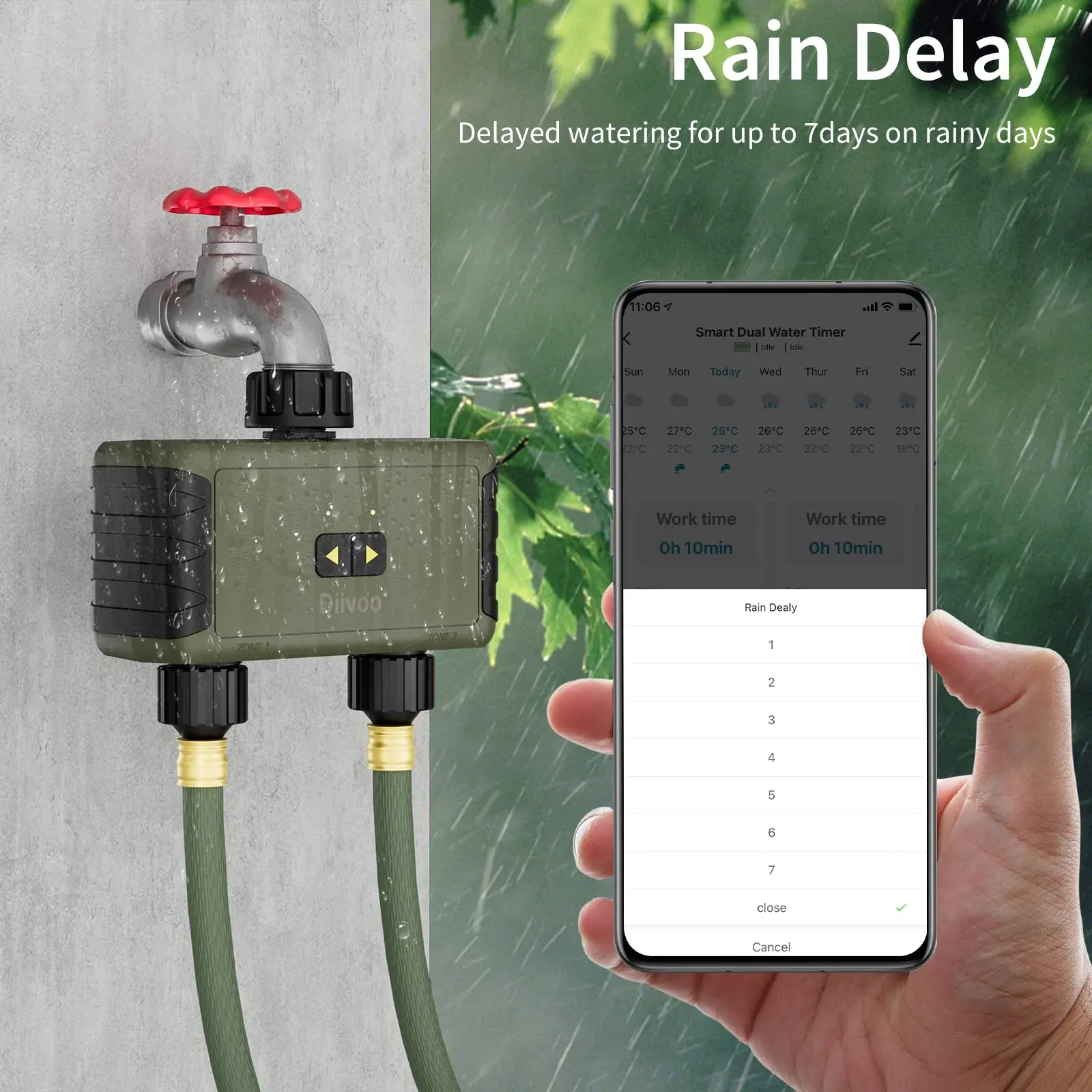ไดวู ทิมเมด สปริงเกลอร์ สำหรับ - Smart Garden Water Timer บทวิจารณ์และราคา