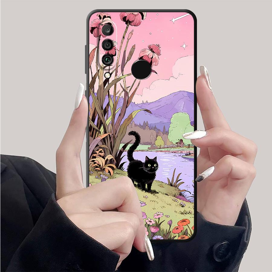 เคสลายแมวดำในสวนสำหรับ Huawei  - Smart Garden Logo บทวิจารณ์และราคา